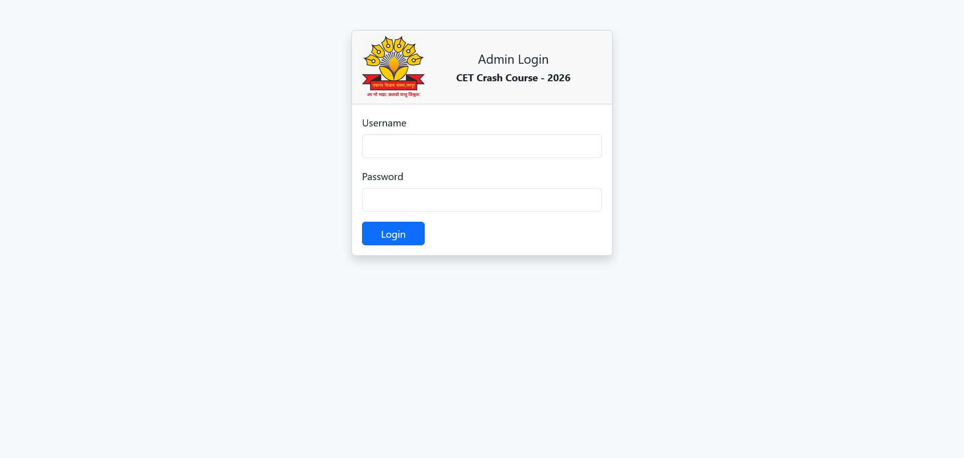 CET Crash Course - 2026